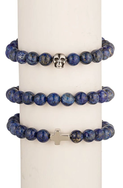 Shop Eye Candy Los Angeles Blue Lapis Charm Bracelets