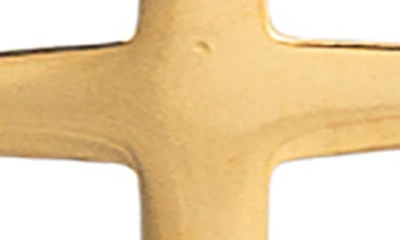 Eye Candy Los Angeles Cross Pendant Necklace In Gold