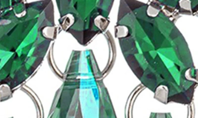 Eye Candy Los Angeles Cynthia Drop Earrings In Green