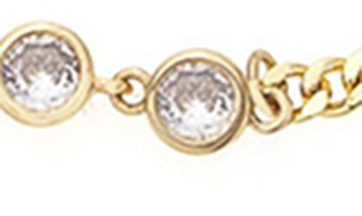 Ettika Simple Beauty Set Of 3 Cubic Zirconia Anklets In Gold