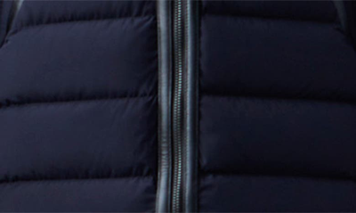 Mackage Farren Detachable-hood Lightweight Down Coat In Navy