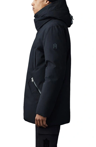Shop Mackage Edward Water Repellent Down Parka With Removable Bib In Black