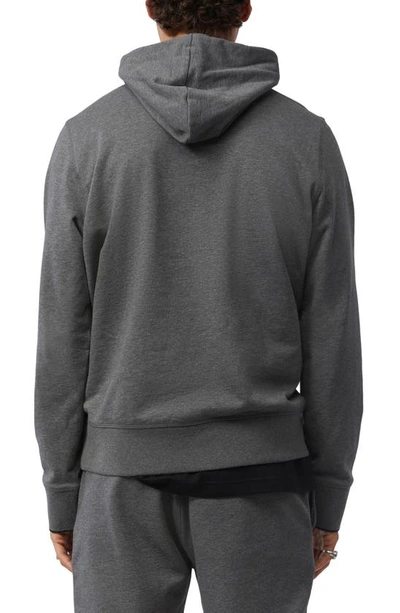 Psycho Bunny Patchin Cotton Hoodie In Heather Storm
