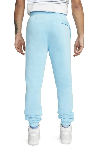 Shop Nike Sportswear Club Fleece Sweatpants In Blue Chill/ White