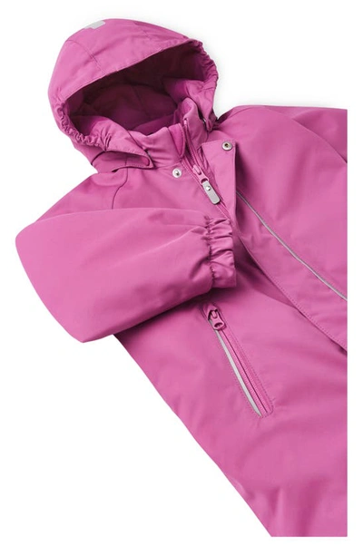 Shop Reima Puhuri Waterproof Snowsuit In Magenta Purple