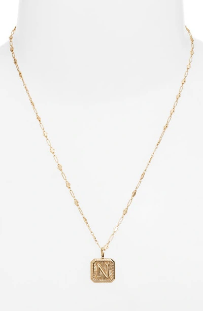 Miranda Frye Harlow Initial Pendant Necklace In Gold - N