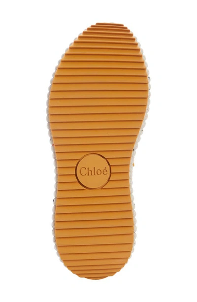 Chloé Nama Embroidered Suede And Recycled-mesh Sneakers In Biscotti Beige