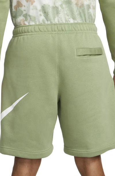 Shop Nike Sportswear Club Shorts In Alligator/ White