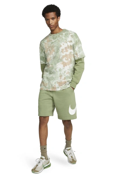 Shop Nike Sportswear Club Shorts In Alligator/ White