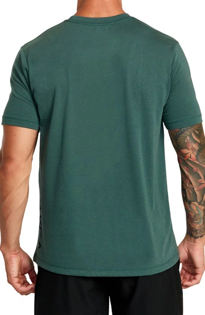 Shop Rvca 2x Performance T-shirt In Jungle Green