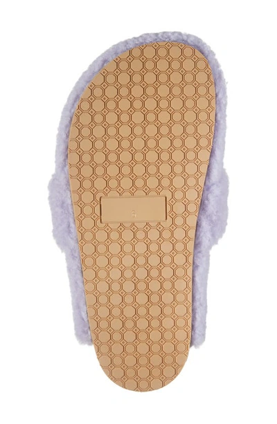 Shop Brother Vellies Greg Genuine Shearling Clog In Lavender