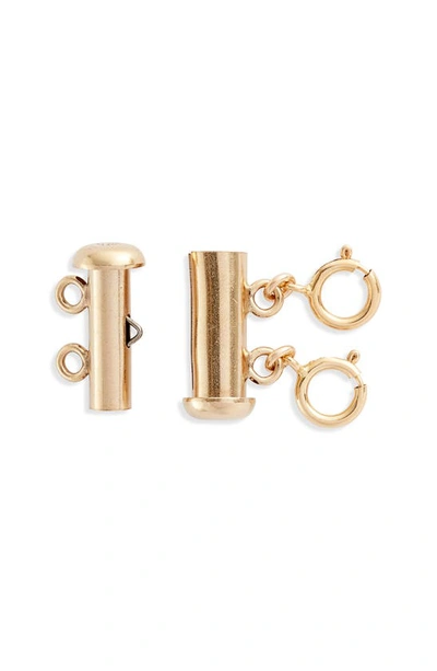 Set & Stones Layered Necklace Detangler In Gold