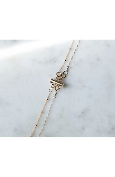 Set & Stones Layered Necklace Detangler In Gold