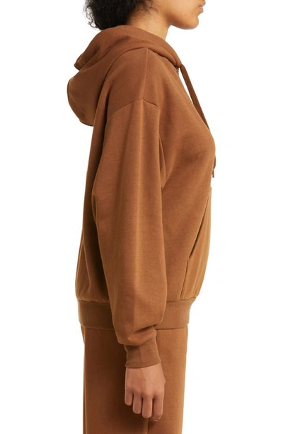 Shop Alo Yoga Accolade Hoodie In Cinnamon Brown