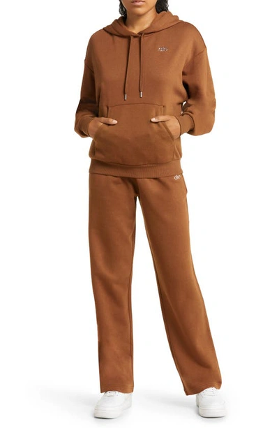 Alo Yoga Accolade Hoodie In Cinnamon Brown