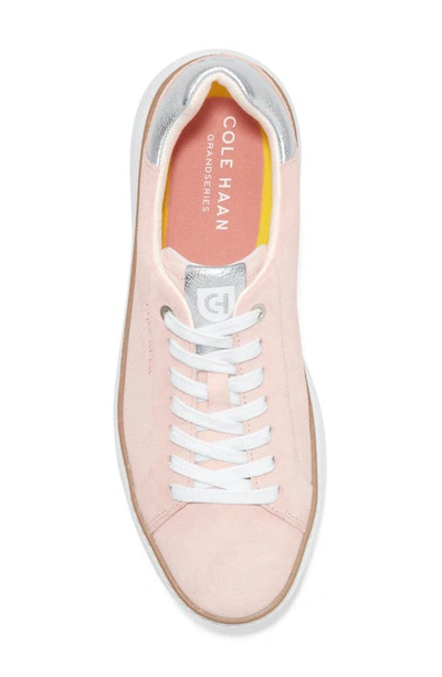 Shop Cole Haan Grandpro Topspin Sneaker In Peach/ Silver Metallic /white
