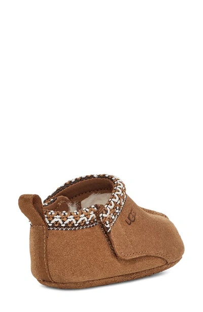 Ugg Girl's Tasman Pre-walker Suede Booties, Baby In Chestnut