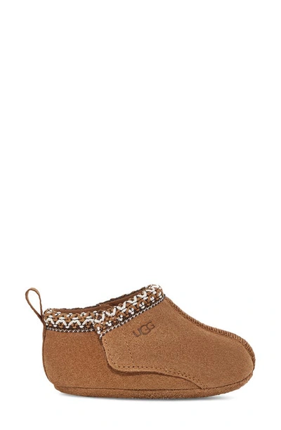 Ugg Girl's Tasman Pre-walker Suede Booties, Baby In Chestnut