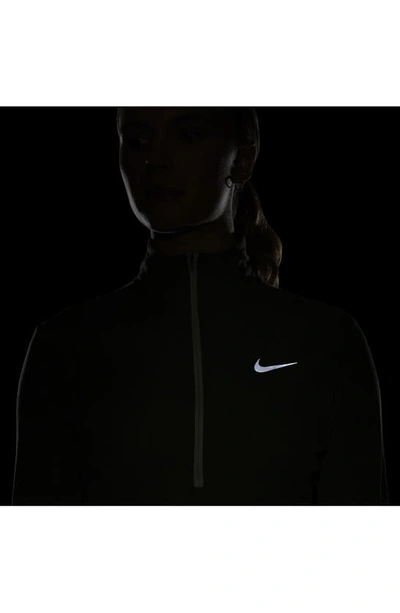 Shop Nike Element Half Zip Pullover In Medium Olive/ Olive Aura