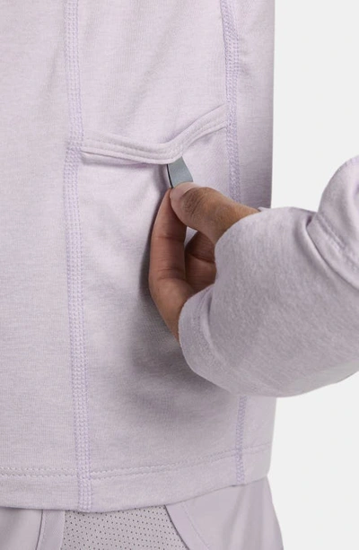 Nike Women's Element 1/2-zip Running Top (plus Size) In Doll/ Barely Grape/ Heather