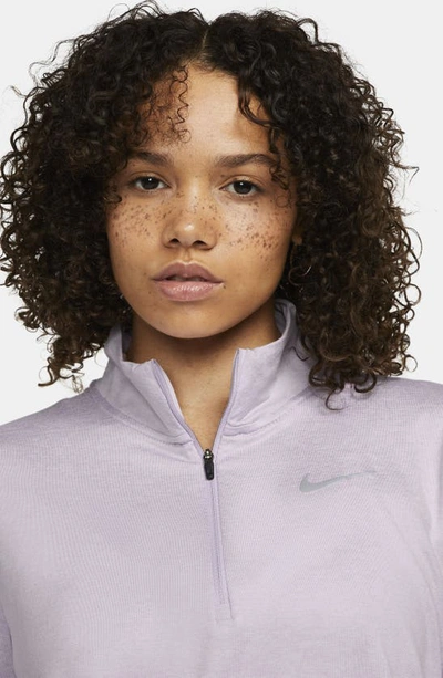 Nike Women's Element 1/2-zip Running Top (plus Size) In Doll/ Barely Grape/ Heather