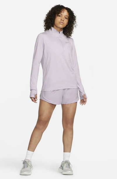 Nike Women's Element 1/2-zip Running Top (plus Size) In Doll/ Barely Grape/ Heather