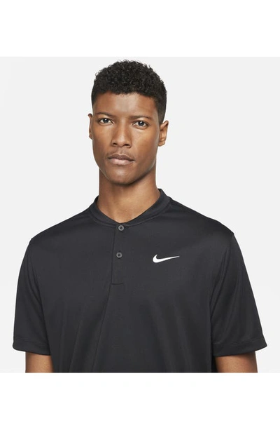 Shop Nike Court Dri-fit Tennis Polo In Black/ White