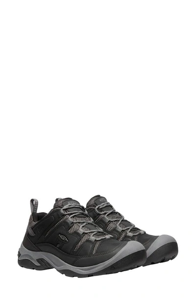 Shop Keen Circadia Vent Waterproof Hiking Shoe In Black/ Steel Grey