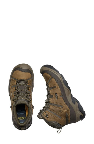 Shop Keen Circadia Waterproof Mid Hiking Shoe In Bison/ Brindle