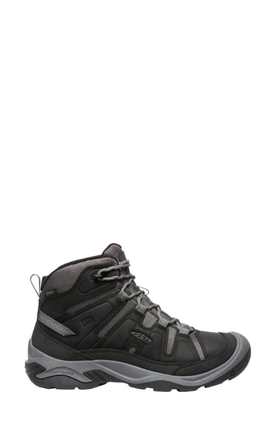 Shop Keen Circadia Waterproof Mid Hiking Shoe In Black/ Steel Grey