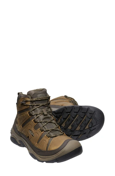 Shop Keen Circadia Waterproof Mid Hiking Shoe In Bison/ Brindle
