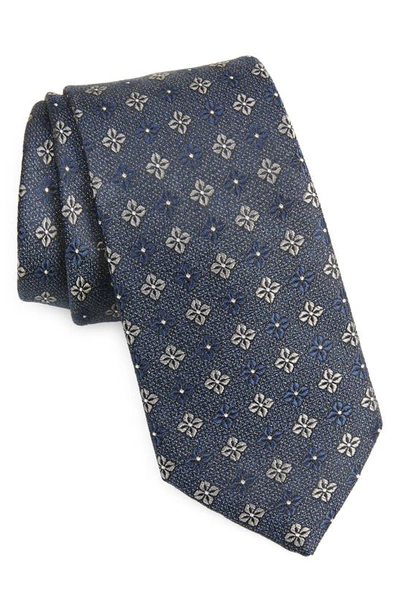 Shop Nordstrom Palance Neat Floral Silk Tie In Grey