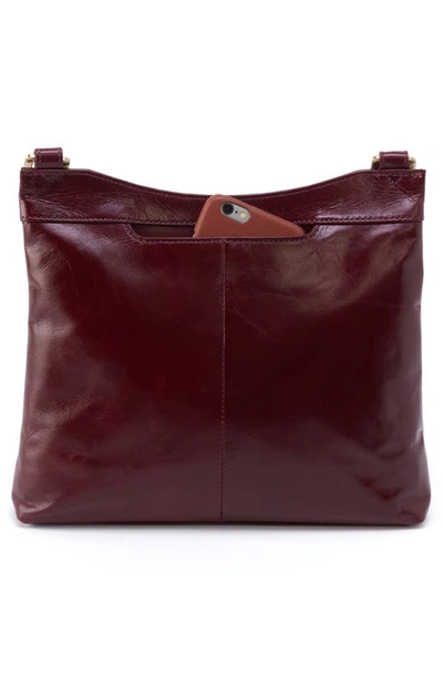 Shop Hobo Cambel Leather Crossbody Bag In Merlot