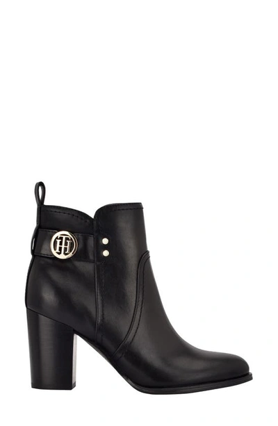 Dena Block Heel Bootie In Black