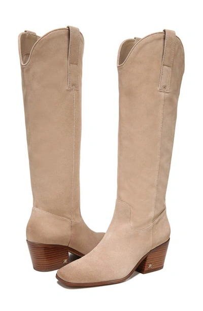 Shop Sam Edelman Britten Western Boot In Sesame