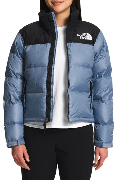 The North Face Nuptse Cropped Down Jacket In Folk Blue | ModeSens