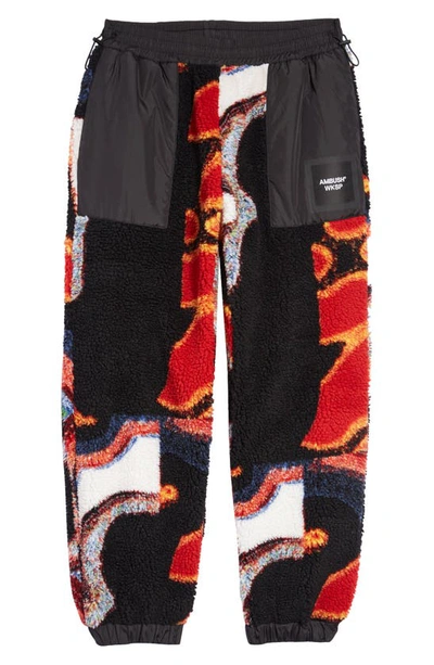 Shop Ambush Eddy Fleece Sweatpants In Multicolor Bla