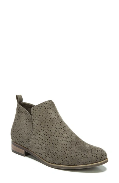 Shop Dr. Scholl's Rate Perforated Bootie In Olive Fabric