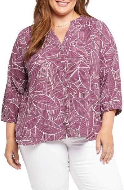 Shop Nydj Pintuck Back Yoke Top In Burton Valley