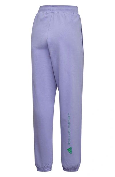 Shop Adidas By Stella Mccartney Gender Inclusive Organic Cotton Joggers In Faded Glow Purple