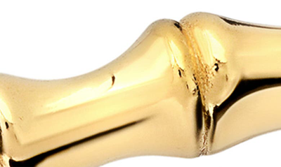Crislu Bamboo Band Ring In Gold