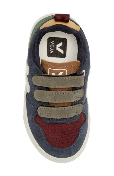 Shop Veja Kids' Small V-10 Sneaker In Multico-nautico