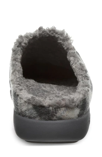 Shop Strole Snug Tartan Wool Slipper In Charcoal