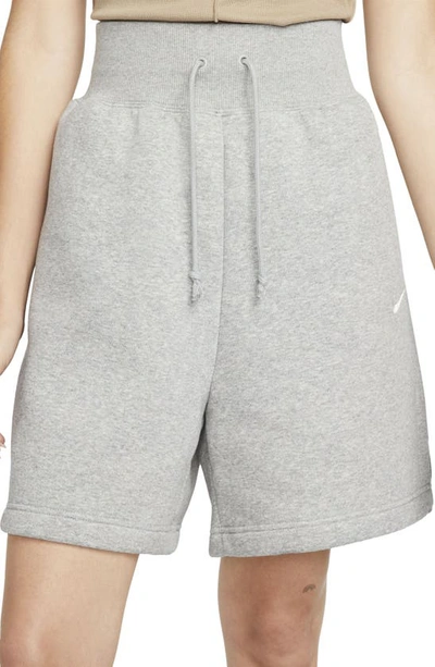 Nike Women's Sportswear Phoenix Fleece High-waisted Loose-fit Shorts In  Gray | ModeSens