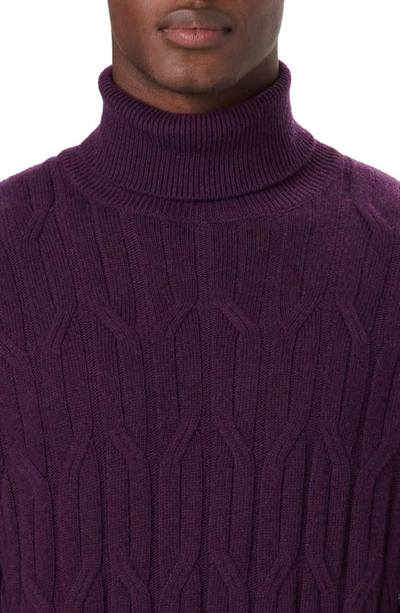 BUGATCHI BUGATCHI CABLE KNIT TURTLENECK SWEATER 