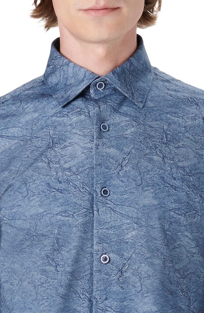 Bugatchi Ooohcotton® Button-up Shirt In Indigo