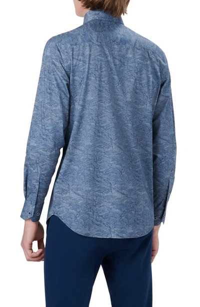 Bugatchi Ooohcotton® Button-up Shirt In Indigo