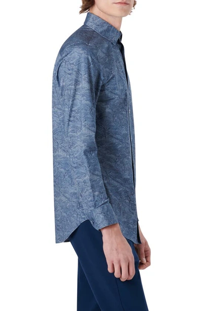 Bugatchi Ooohcotton® Button-up Shirt In Indigo