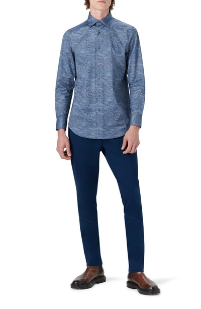 Bugatchi Ooohcotton® Button-up Shirt In Indigo