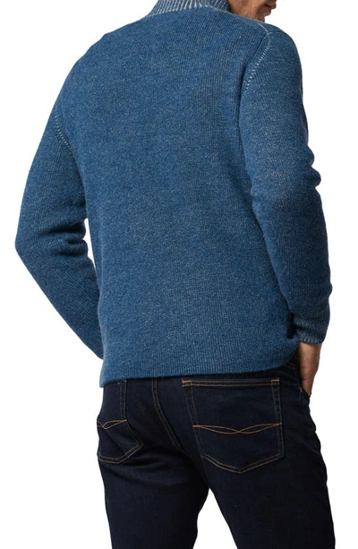 Shop Rodd & Gunn Cosair Bay Half Zip Wool & Alpaca Sweater In Ultramarine